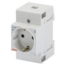 Розетка на DIN-рейку 2P+PE 16A 250V с заземлением [GW96522] Gewiss