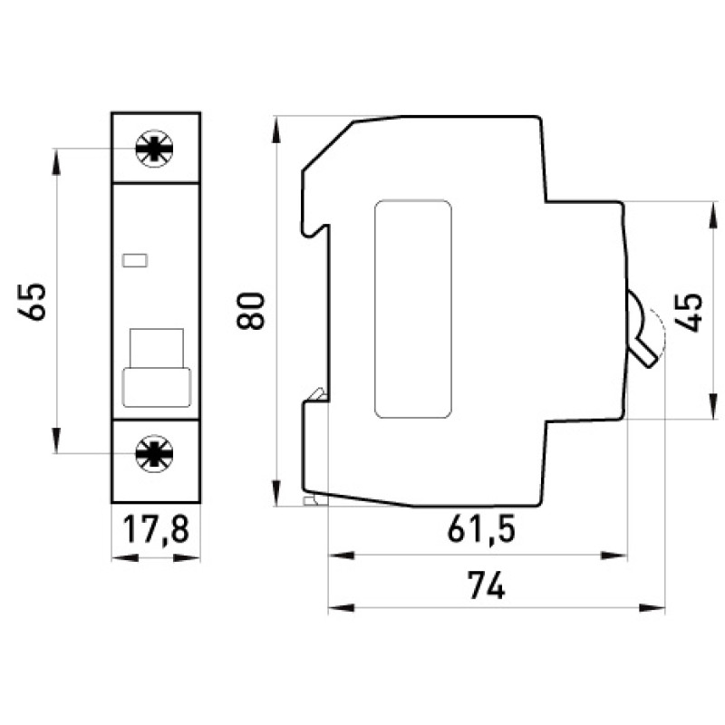 Автоматичний вимикач 1р 63А 6кА "C" [p042014] E.NEXT e.mcb.pro.60.1.C63 new