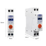 WiFi умный-выключатель, только таймер 1P+N 63A DC 8-90V Smart Life, Tuya [TOB9DC-63WIFI] Tomzn