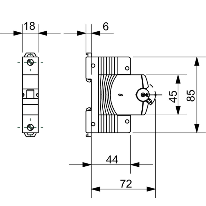 Автоматичний вимикач 1P 2A 6кА "C" [GW92002] МТ60 GEWISS