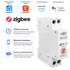 ZigBee умный-выключатель, только таймер 1P+N 50A 230V Smart Life, Tuya [TOB9Z-63T-50A] Tomzn