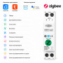 ZigBee умный-выключатель с полной защитой, счетчиками, таймером 1P+N 63A 230V Smart Life, Tuya [TOB9Z-VAP] Tomzn