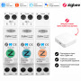 ZigBee умный-выключатель с полной защитой, счетчиками, таймером 1P+N 63A 230V Smart Life, Tuya [TOB9Z-VAP] Tomzn