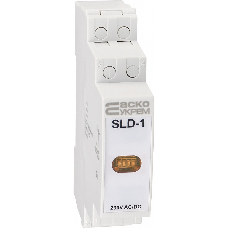 Модульна сигнальна арматура 230V AC/DC LED жовта [A0140030033] SLD-1 АСКО