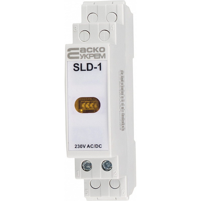 Модульна сигнальна арматура 230V AC/DC LED жовта [A0140030033] SLD-1 АСКО