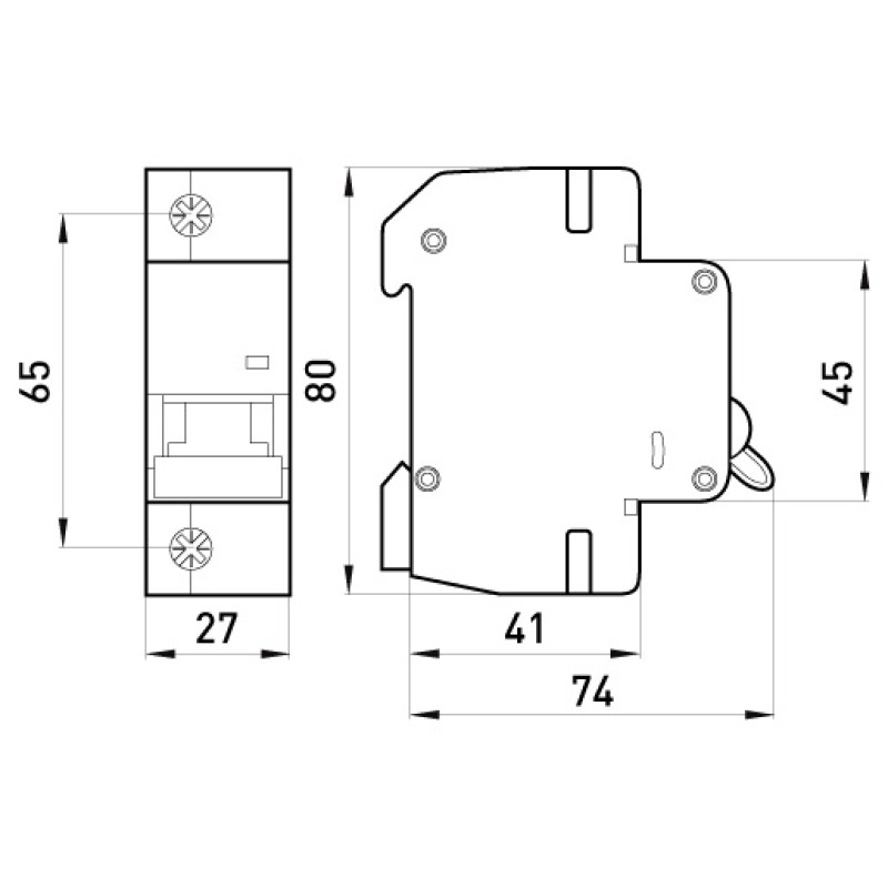 Автоматичний вимикач 1р 63А 6кА "K" [p0430001] E.NEXT e.mcb.pro.60.1.K63 new