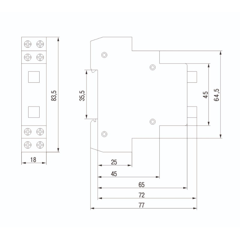 Кнопка на DIN-рейку [MBD10-11-K51] КМУ-11 УЕК
