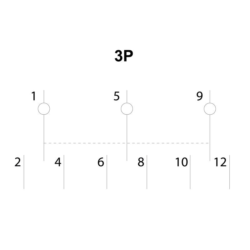 Вимикач-роз'єднувач 1-0-2 3P 25A трипозиційний [A0010220008] RPV АСКО