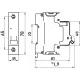 Автоматичний вимикач 1р 10А 6кА "B" [s001107] E.NEXT e.mcb.stand.60.1.B10