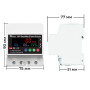 WiFi умное-реле с полной защитой, счетчиками, таймером, PV-систем 1P+N 100A 230V Smart Life, Tuya [RMDZT-GFC X/4P] RMshebei