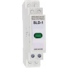 Модульная сигнальная арматура 230V AC/DC LED зеленая [A0140030031] SLD-1 АСКО