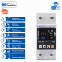 WiFi умное реле цветной дисплей с полной защитой, счетчиками, таймером 1P+N 63A 230V Smart Life, Tuya [TVPS1-63T-C] Taxnele