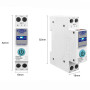 WiFi умный-выключатель с счетчиками, таймером 1P+N 50A 230V Smart Life, Tuya [TOB9S-63M-50A] Tomzn