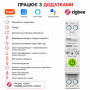 ZIgBee умный-выключатель с полной защитой, функция УЗО, счетчиками, таймером 1P+N 63A 230V Smart Life, Tuya [RMDZB-1PNL 63JL] RMshebei
