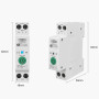 WiFi умный-выключатель с полной защитой, счетчиками, таймером 1P+N 63A 230V Smart Life, Tuya [TOB9-VAP] Tomzn