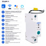 WiFi умный-выключатель с полной защитой, счетчиками, таймером 1P 63A 230V eWeLink [TOB8e-63WiFi] Tomzn