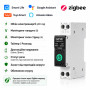 ZigBee розумний-вимикач з повним захистом, лічильниками, таймером 1P+N 63A 230V Smart Life, Tuya [GWS10-ZJ] Geya