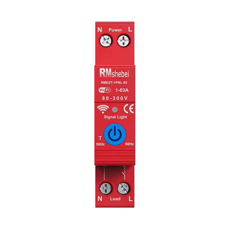 WiFi умный-выключатель, только таймер 1P+N 63A 230V Smart Life, Tuya [RMDZT-1PNL 63T] RMshebei