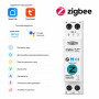 ZigBee умный-выключатель с счетчиками, таймером 1P+N 20A 230V Smart Life, Tuya [TOB9Z-63M-20A] Tomzn