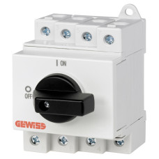 Выключатель-разъединитель 2P 25A 600V DC поворотный [GW96186] GEWISS
