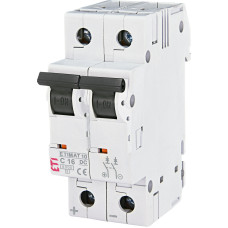 Автоматический выключатель 2p 16A 6kA "C" [2138716] ETIMAT 10-DC ETI
