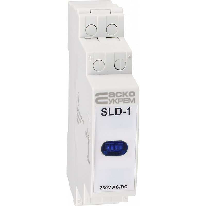 Модульная сигнальная арматура 230V AC/DC LED синяя [A0140030034] SLD-1 АСКО