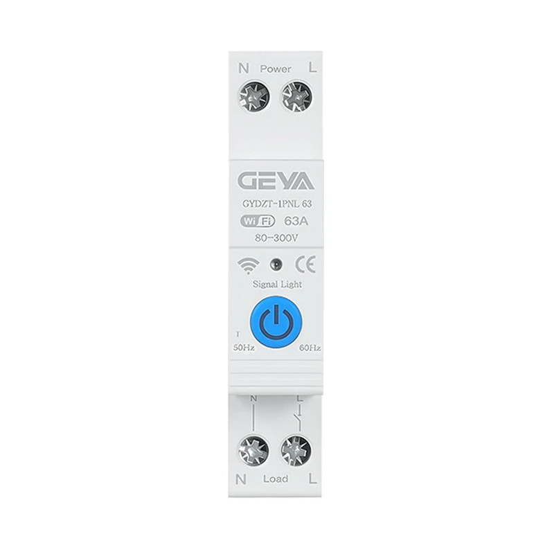WiFi розумний-вимикач, тільки таймер 1P+N 63A 230V Smart Life, Tuya [GYDZT-1PNL 63T] Geya