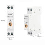 WiFi розумний-вимикач, тільки таймер 1P+N 50A 230V eWeLink [DGB-63E-50A] DiyGo