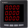 Трифазний цифровий амперметр 5А 230В АС 96х96x55мм врізний [p079001] E.NEXT e.meter.pro.96.a.led