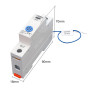 WiFi умный-выключатель с полной защитой, счетчиками, таймером 1P 63A 230V Smart Life, Tuya [TOB9-63WIFI] Tomzn