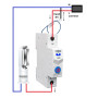 WiFi умный-выключатель с полной защитой, счетчиками, таймером 1P 63A 230V Smart Life, Tuya [TOB9-63WIFI] Tomzn