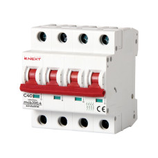 Автоматический выключатель 4р 40А 10кА "C" [i0180034] E.NEXT e.industrial.mcb.100.4.C40