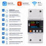 WiFi умное-реле с полной защитой, счетчиками, таймером 1P+N 63A 230V Smart Life, Tuya [TVPS1-63LW] Taxnele