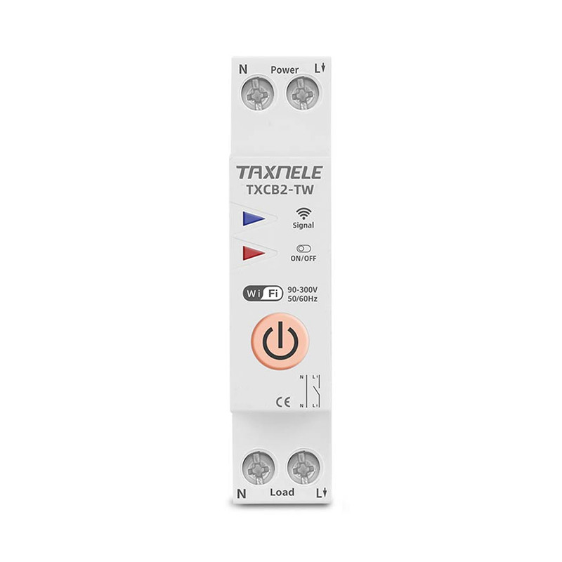 WiFi умный-выключатель, только таймер 1P+N 20A 230V Smart Life, Tuya [TXCB2-TW-20A] Taxnele