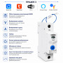WiFi умный-выключатель с полной защитой, счетчиками, таймером 1P 63A 230V Smart Life, Tuya [TOB9-63WIFI] Tomzn