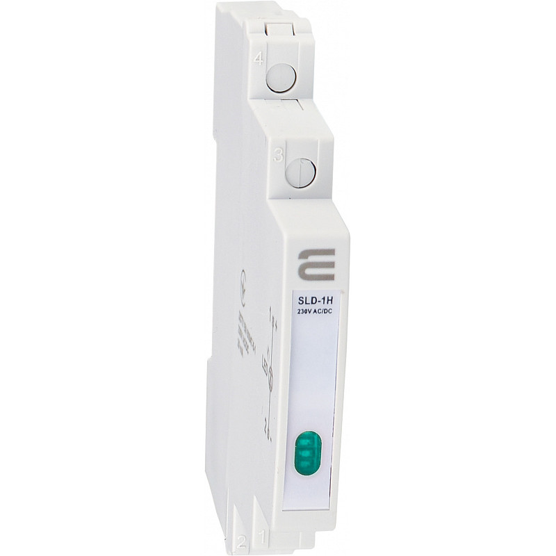 Модульна сигнальна арматура 230V AC/DC 9мм LED зелена [A0140030002] SLD-1H АСКО
