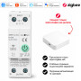 ZIgBee умный-выключатель с полной защитой, функция УЗО, счетчиками, таймером 1P+N 63A 230V Smart Life, Tuya [WTDZZ-J-2P] RMshebei