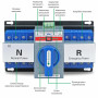АВР для генератора I-II 4P 63A 230V автоматичний перемикач вводу резерву [YRQ4CB-63] YRO