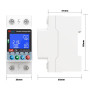 WiFi умное-реле с полной защитой, счетчиками, таймером 1P+N 63A 230V Smart Life, Tuya [WTDZW-63A/2] RMshebei