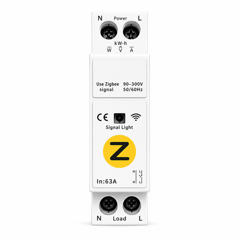 ZIgBee розумний-вимикач, тільки таймер 1P+N 63A 230V Smart Life, Tuya [TY-TW-Z] Tuya
