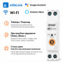 WiFi розумний-вимикач, тільки таймер 1P+N 63A 230V eWeLink [DGB-63E-63A] DiyGo
