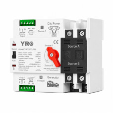 АВР для генератора I-II 2P 125A 230V автоматичний перемикач вводу резерву [YRQ2PC-125-2P-125A-G2] YRO