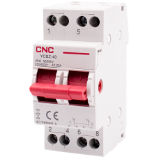 Переключатель нагрузки 1-0-2 2P 40A [Б00042226] YCBZ-40 CNC