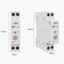 WiFi умный-выключатель, только таймер 1P+N 25A 230V Smart Life, Tuya [TOB9-63T-25A] Tomzn