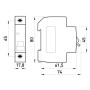 Автоматичний вимикач 1р 25А 4,5кА "C" [s002010] E.NEXT e.mcb.stand.45.1.C25