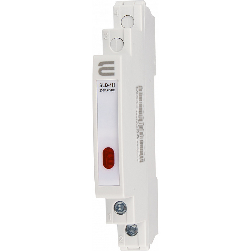 Модульная сигнальная арматура 230V AC/DC 9мм LED красная [A0140030001] SLD-1H АСКО