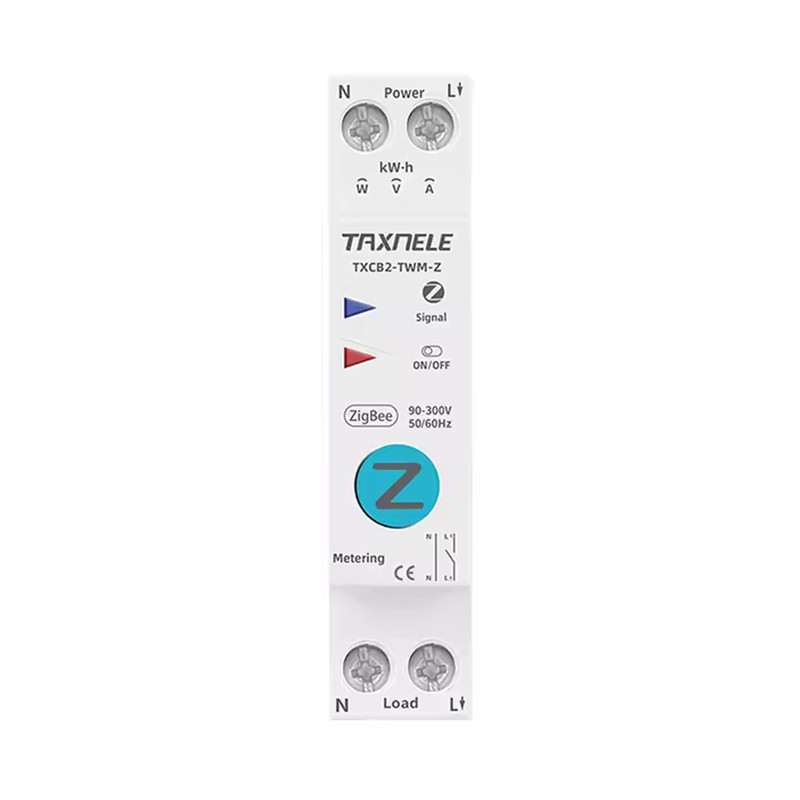ZigBee умный-выключатель с счетчиками, таймером 1P+N 10A 230V Smart Life, Tuya [TXCB2-TWM-Z-10A] Taxnele
