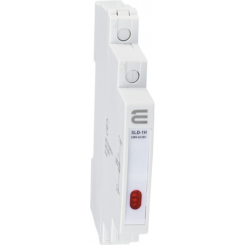 Модульная сигнальная арматура 230V AC/DC 9мм LED красная [A0140030001] SLD-1H АСКО