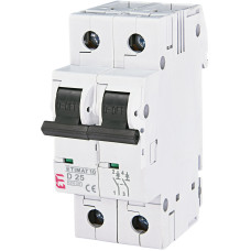 Автоматический выключатель 2p 25А 10kA "D" [2153718] ETIMAT 10 ETI
