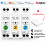 ZIgBee розумний-вимикач з повним захистом, лічильниками, таймером 1P+N 63A 230V Smart Life, Tuya [TY-VAP-Z] Tuya